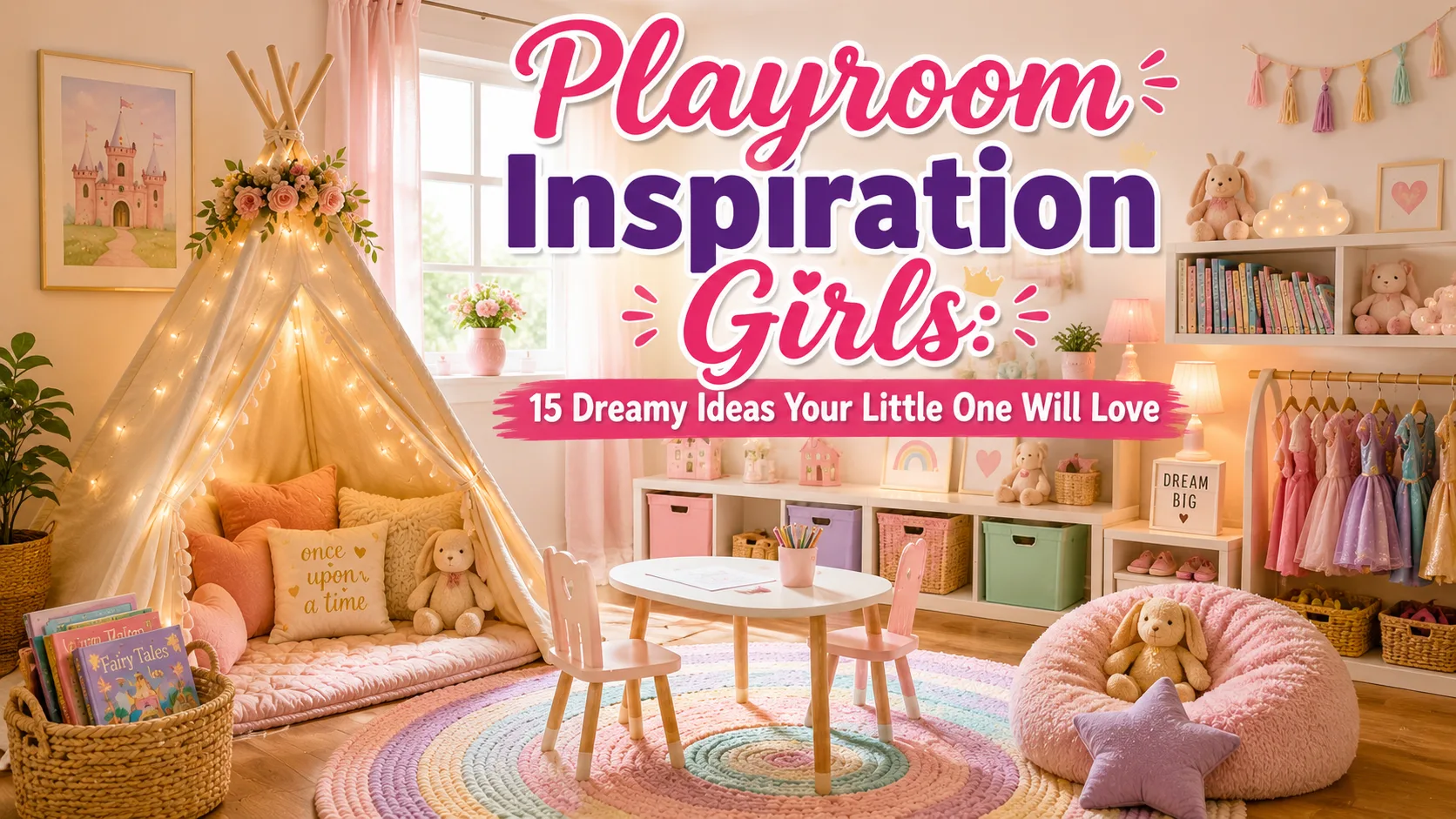 Playroom Inspiration Girls: 15 Dreamy Ideas Your Little One Will Love 1 Playroom Inspiration Girls