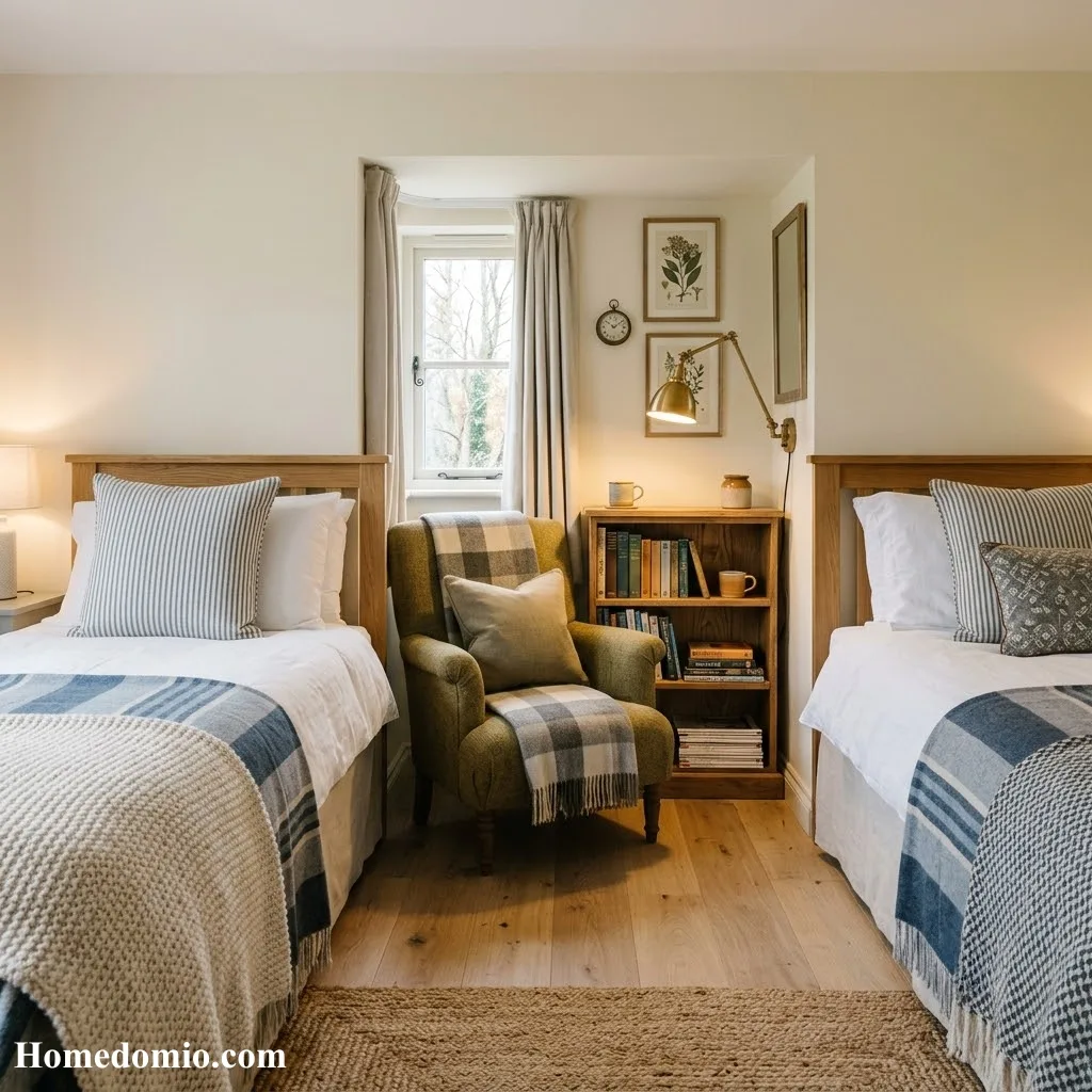 Reading Nook Between Beds