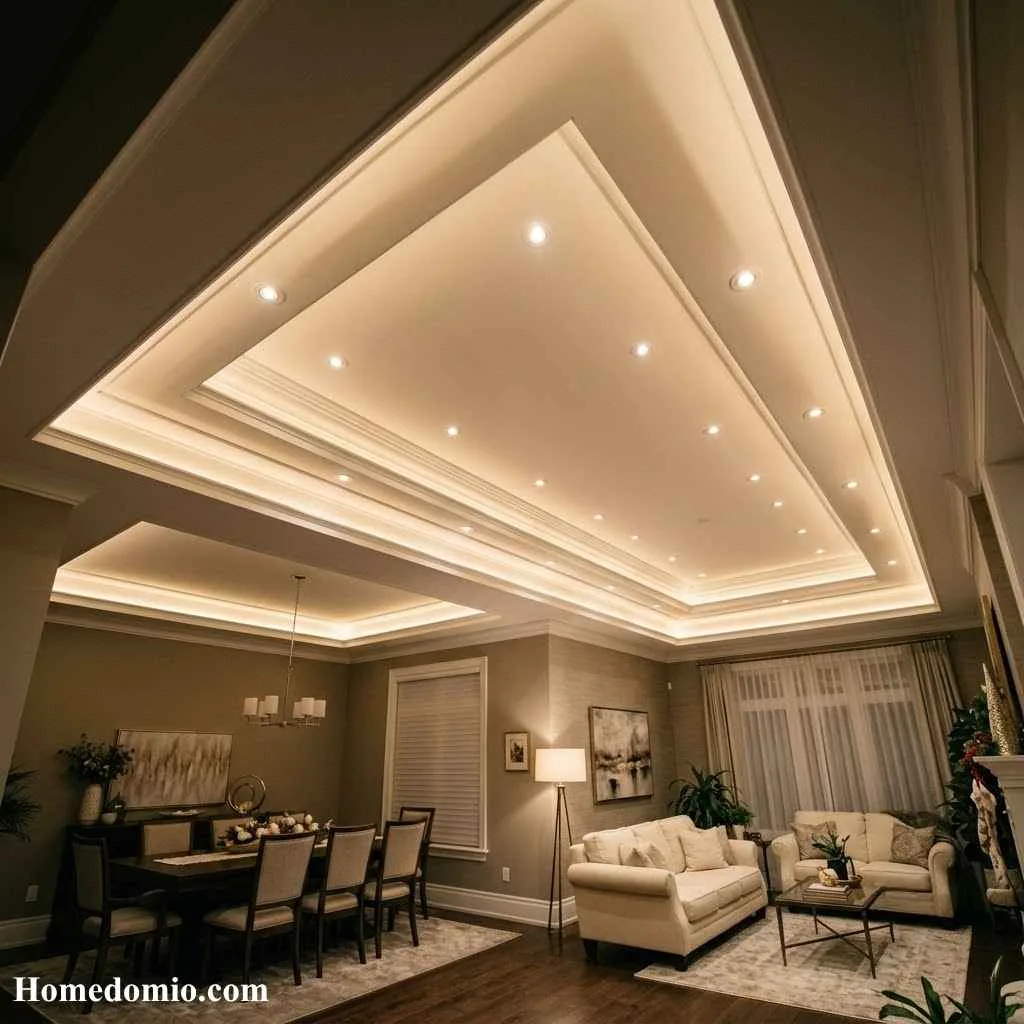 Tray Ceiling Ideas That Will Transform Your Home's Style 4 Recessed Lighting Tray Ceiling