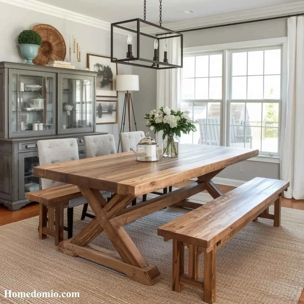 Reclaimed Wood Table As The Centerpiece