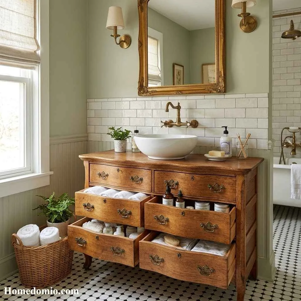Repurpose Antique Furniture as Storage
