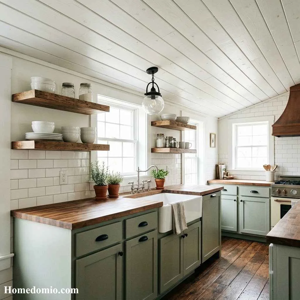 Shiplap Ceiling Charm