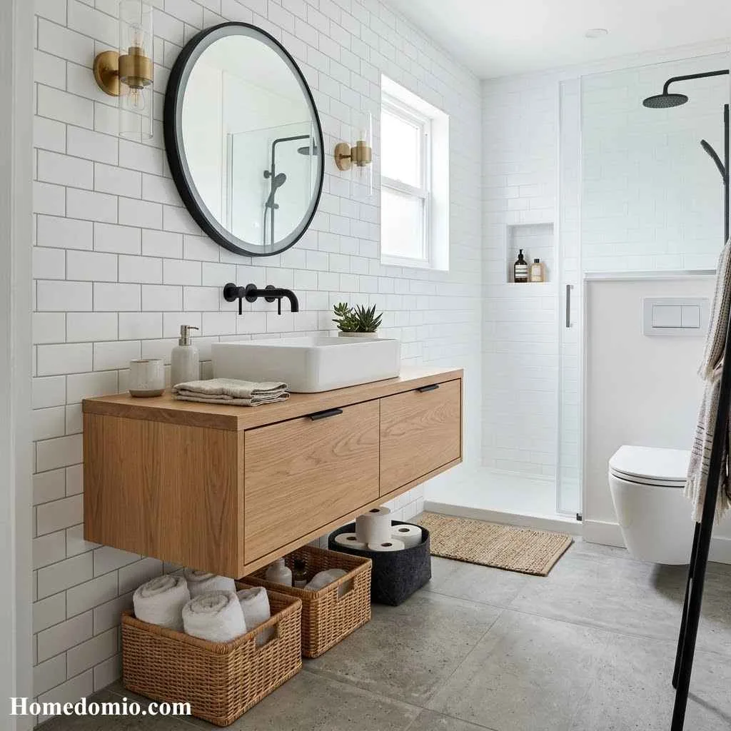 Smart Storage With Floating Vanities
