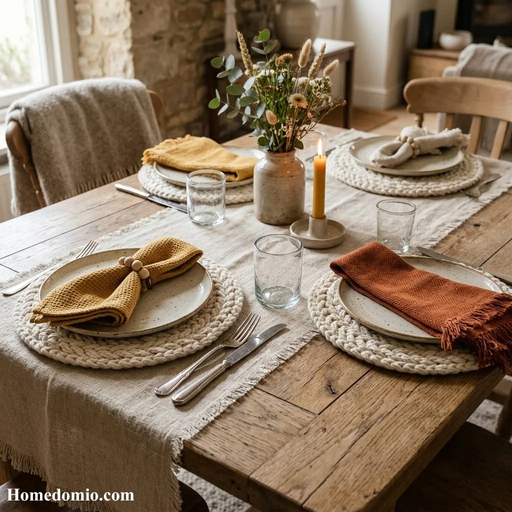 Textured Table Linens