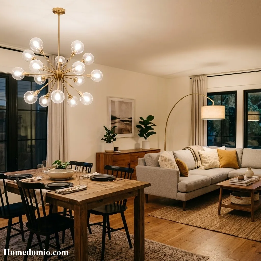 Use Different Lighting Fixtures for Each Space