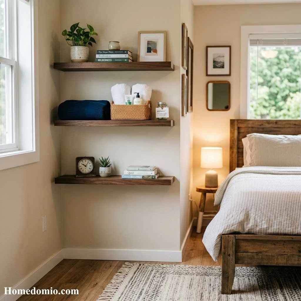 Use Floating Shelves Instead Of Dressers