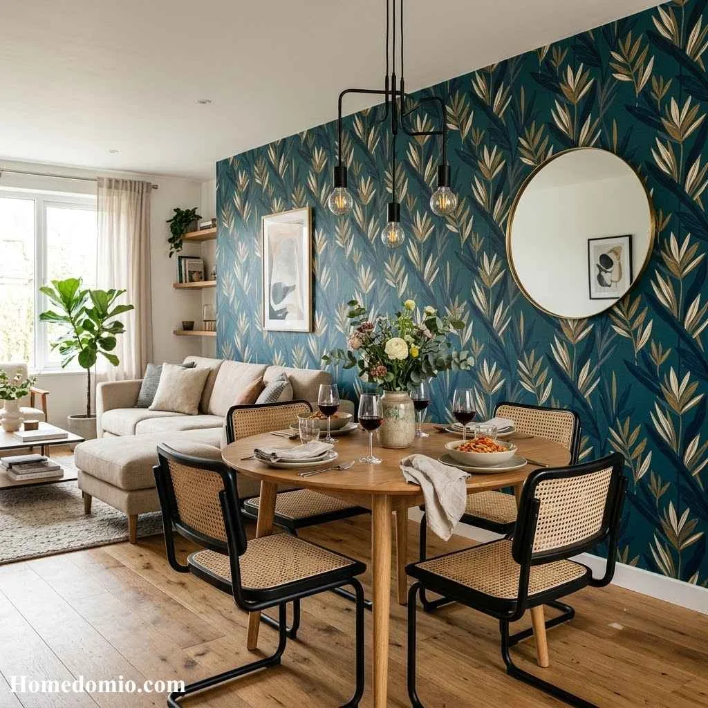 Use a Statement Wall to Anchor the Dining Area