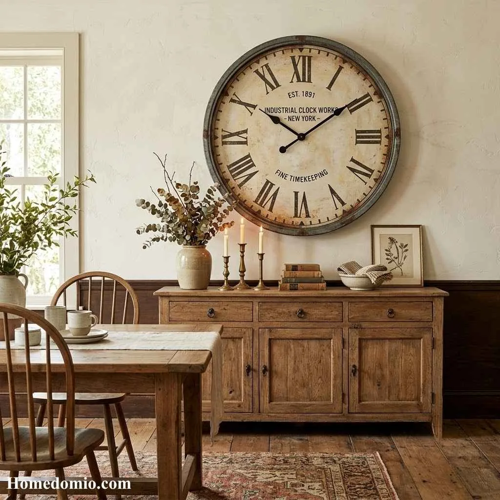 Dining Room Wall Decor Ideas That Will Transform Your Space 6 Vintage Clock Display