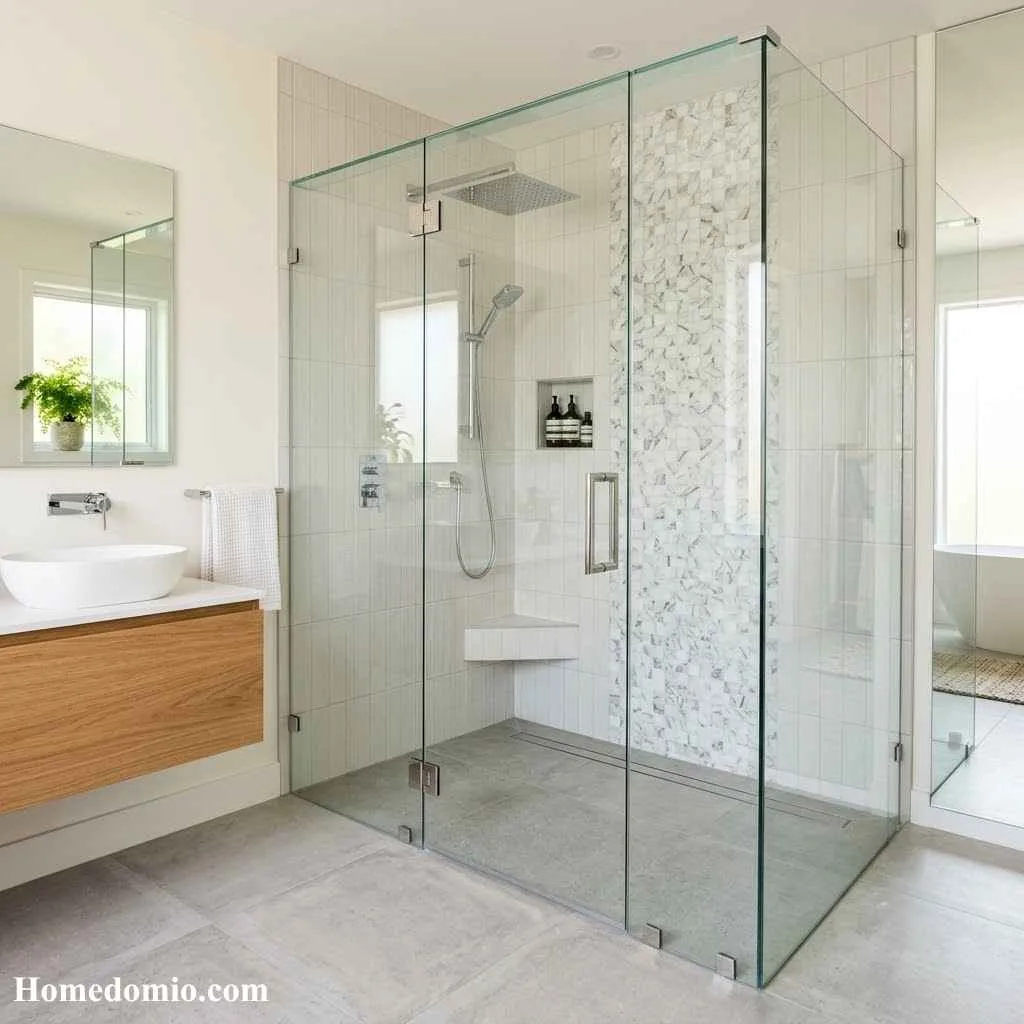 Walk In Showers With Glass Enclosures