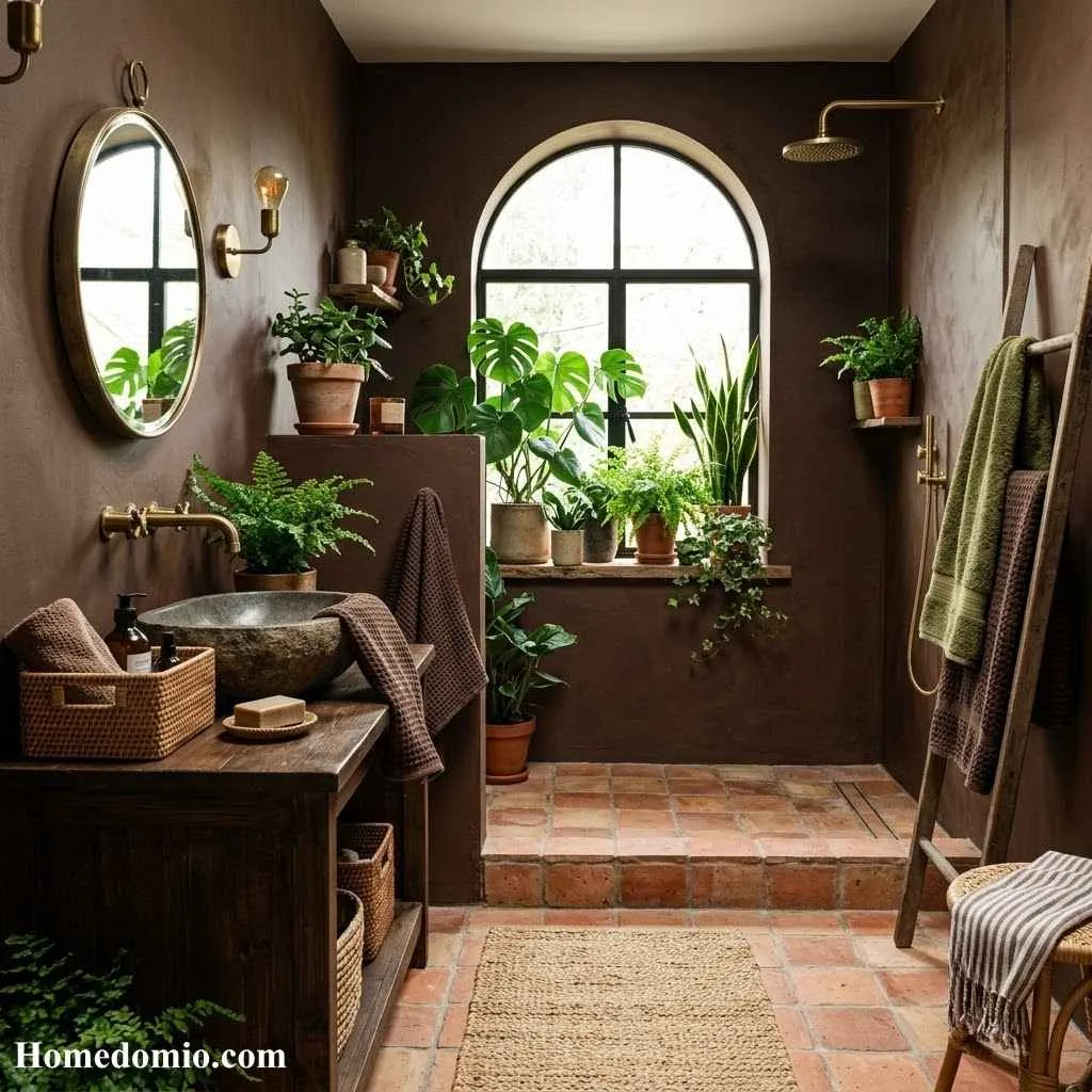 Moody Bathroom Colors: 14 Stunning Shades to Transform Your Space 7 Smoky Plum Purple