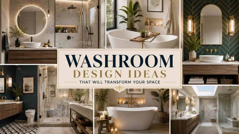 Washroom Design Ideas to Transform Your Space Into a Retreat 1 Washroom Design Ideas