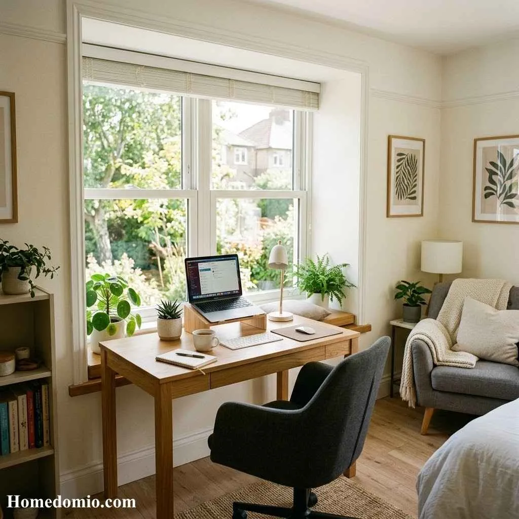 14 Guest Room Office Combo Ideas Worth Stealing Now 3 Window Nook Desk Setup