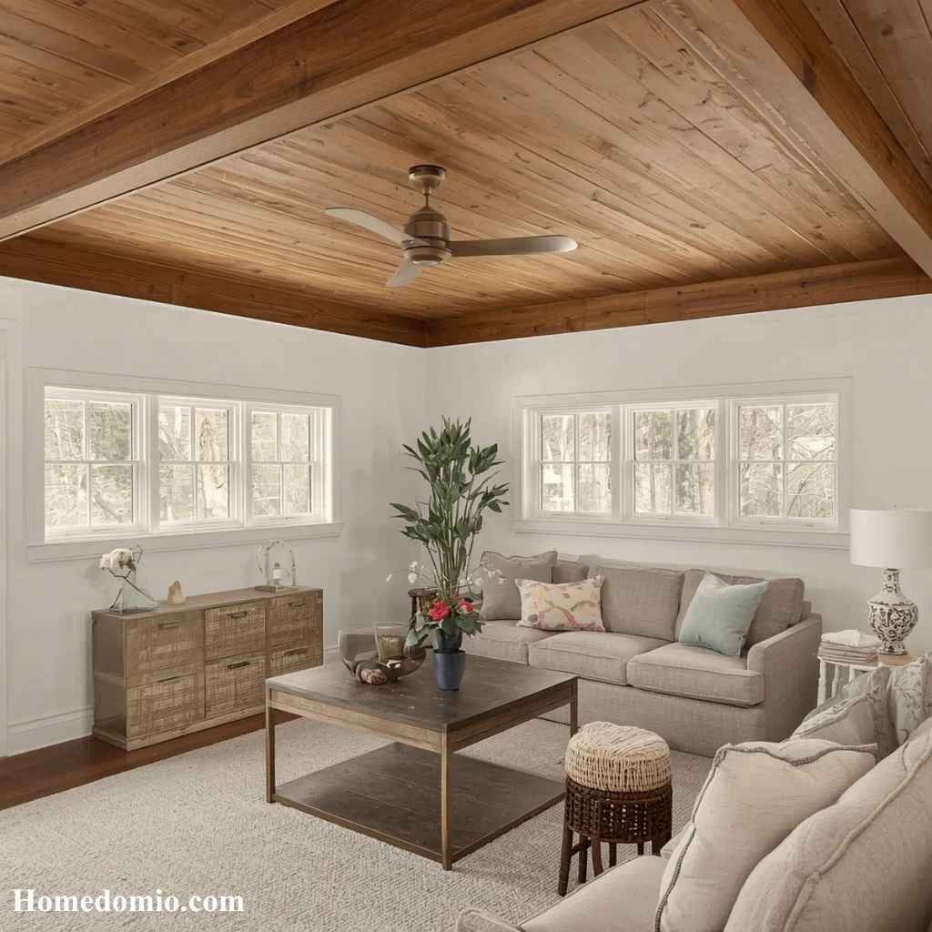 Tray Ceiling Ideas That Will Transform Your Home's Style 6 Wood Beam Tray Ceiling