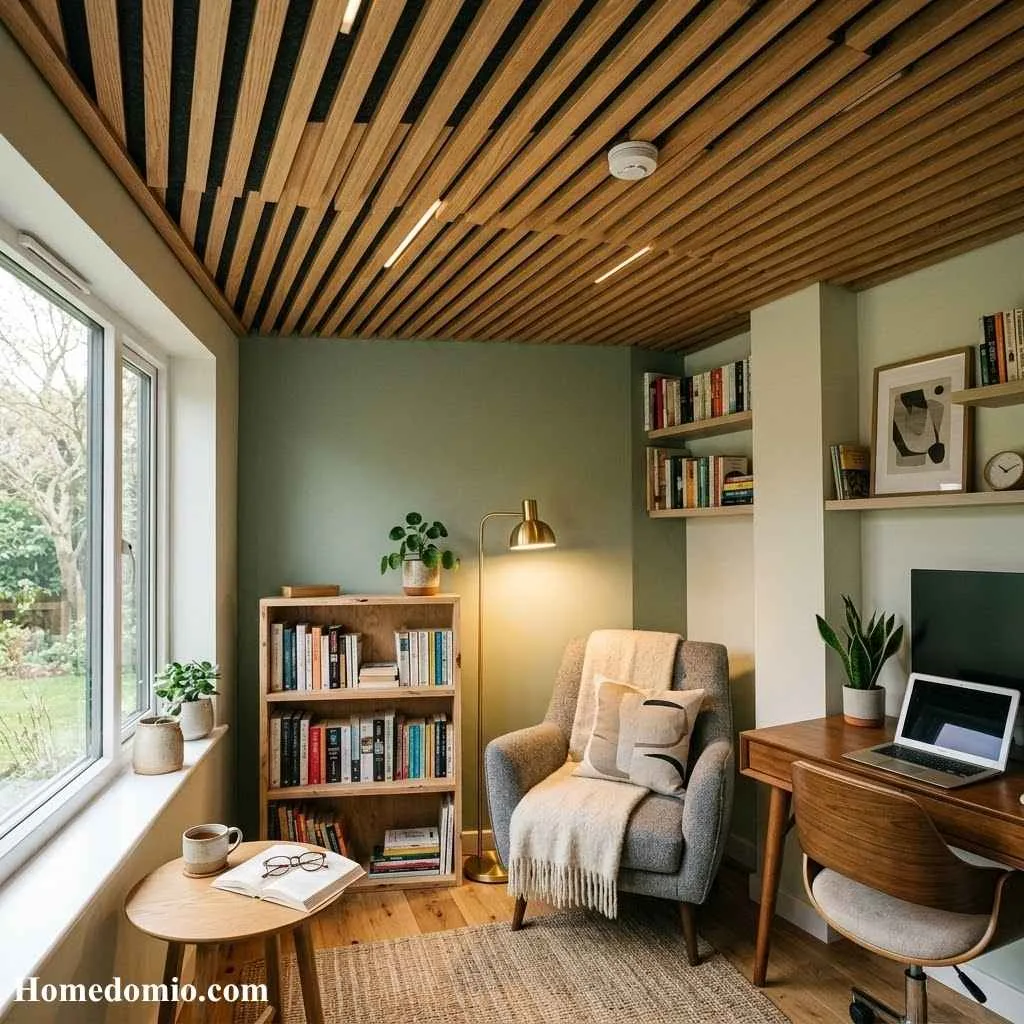 15 False Ceiling Ideas Your Home Deserves Right Now 8 Wooden Slat False Ceiling