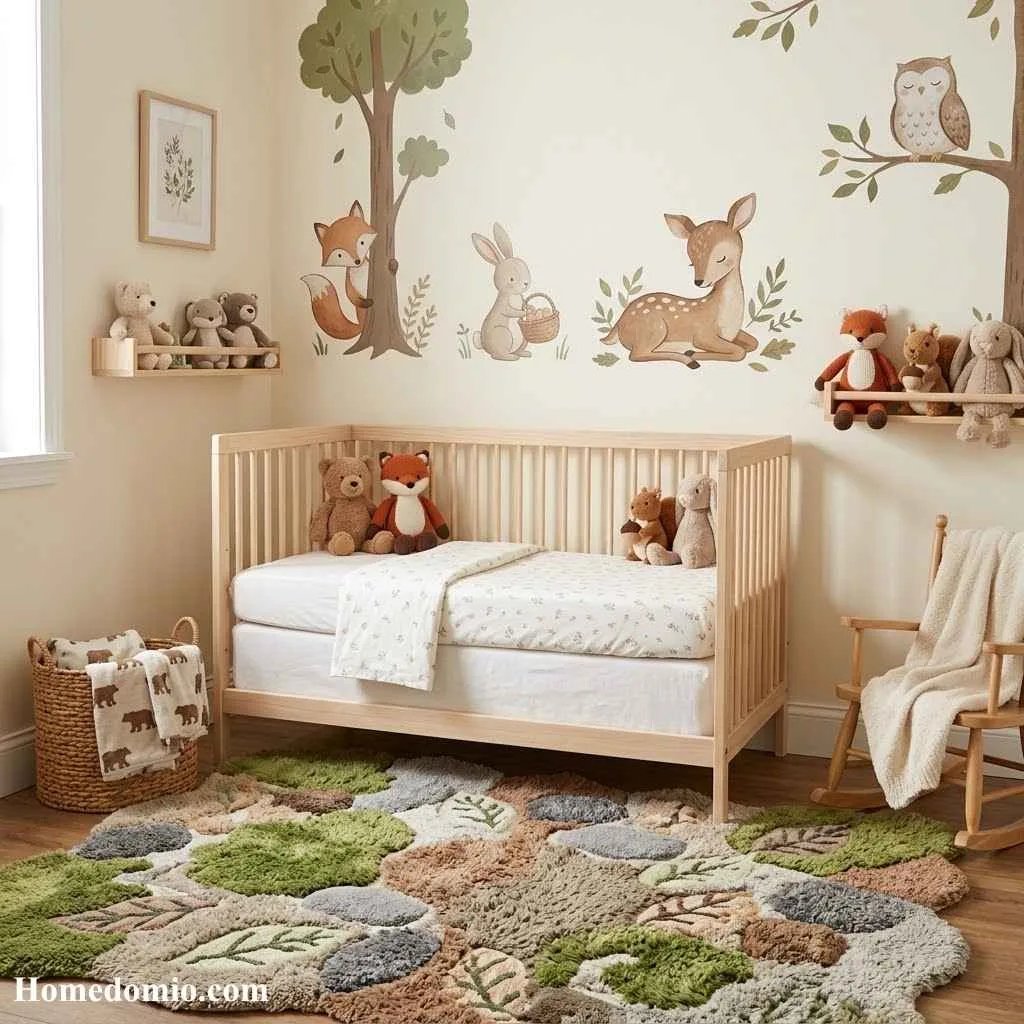 Playroom Inspiration Girls: 15 Dreamy Ideas Your Little One Will Love 7 Woodland Animal Theme
