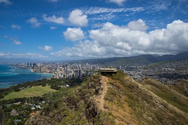 Ehukai Pillbox Hike Elevation Gain