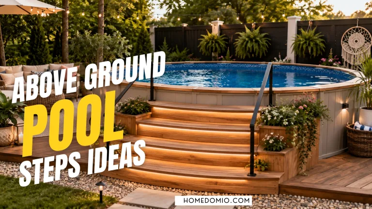 Above Ground Pool Steps Ideas to Upgrade Your Backyard Entry 1 Above Ground Pool Steps Ideas
