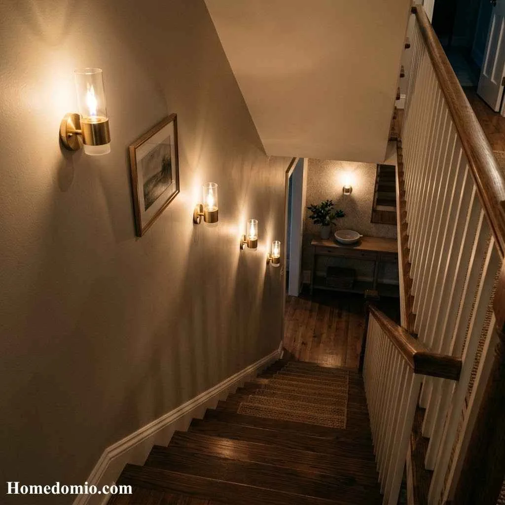 Stairs Between Two Walls: 14 Creative Ideas To Try 4 Add Wall Sconces