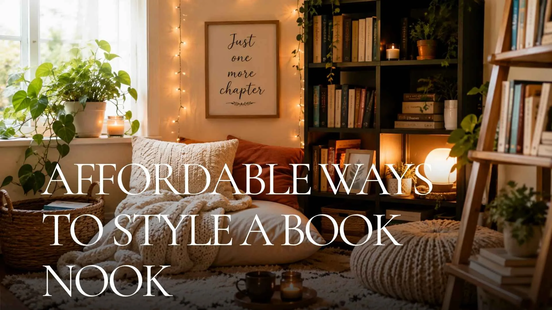 14 Affordable Ways To Style A Book Nook On A Budget 1 Affordable Ways To Style A Book Nook