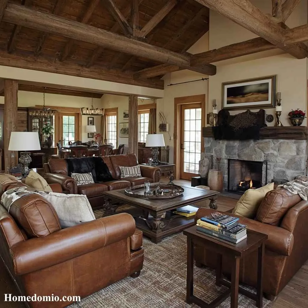 Western Room Ideas to Bring Rustic Charm Home 2 Classic Ranch Living Room
