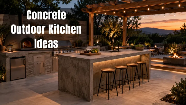 Concrete Outdoor Kitchen Ideas