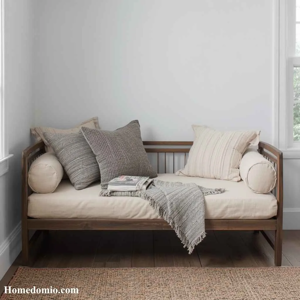 14 Japandi Reading Nook Ideas For A Peaceful Corner 15 Corner Daybed Reading Retreat