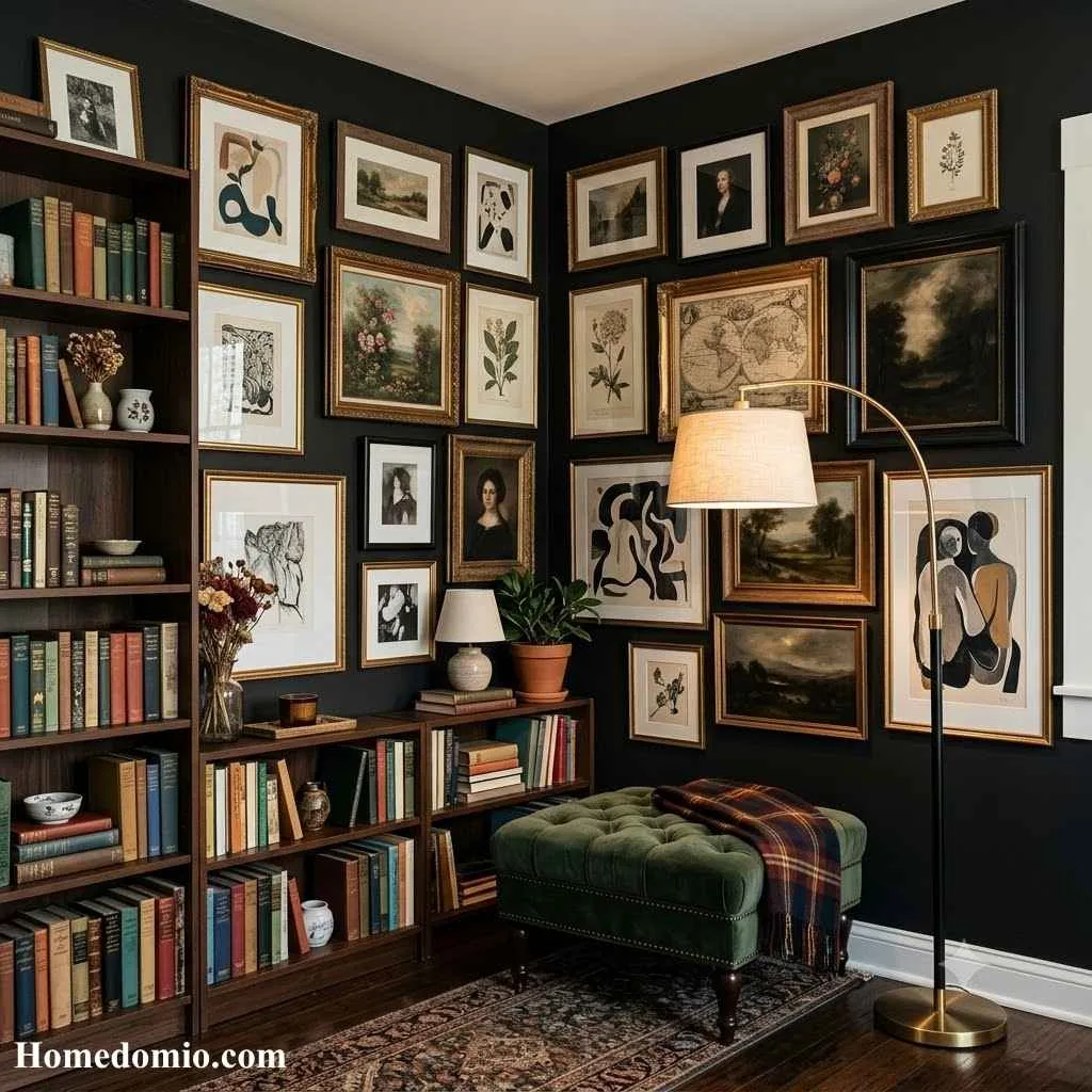 Gallery Wall Library Nook