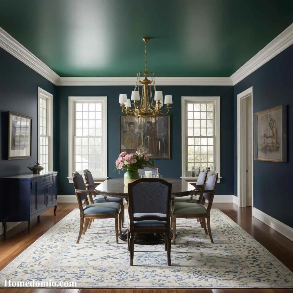 12 Painted Ceiling Ideas Worth Trying In Your Home 2 Go Bold with a Statement Color