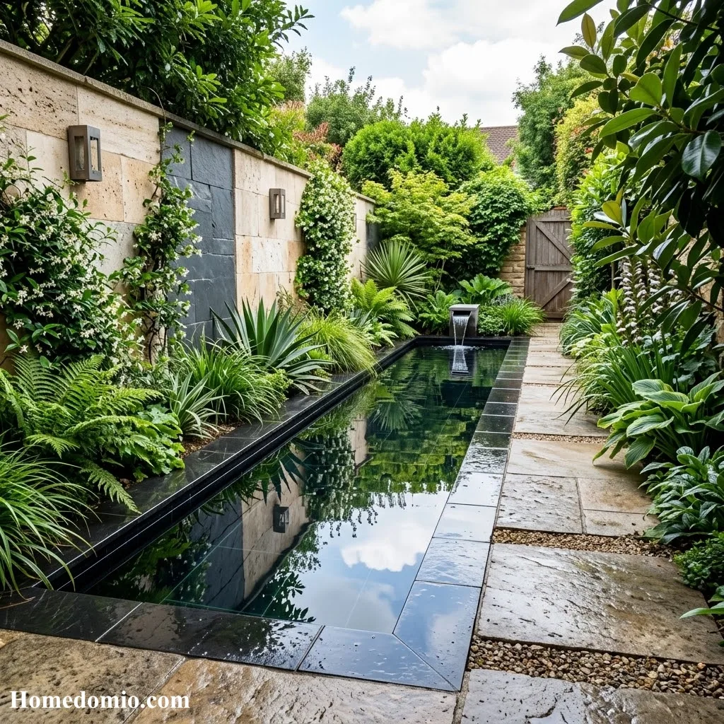 15 Small Backyard Pool Ideas For Your Tiny Yard Now 3 Mirror-Effect Water Features