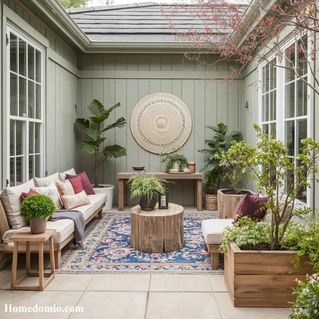 14 Patio Interior Ideas Your Outdoor Space Deserves 14 Natural Wood Accent Pieces