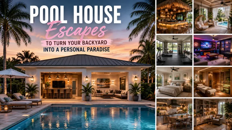 Pool House Escapes to Turn Your Backyard Into a Paradise 5 Pool House Escapes