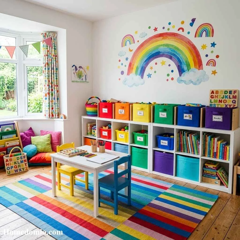 12+ Playroom Inspiration for Kids That Spark Imagination 5 Rainbow Color Palette
