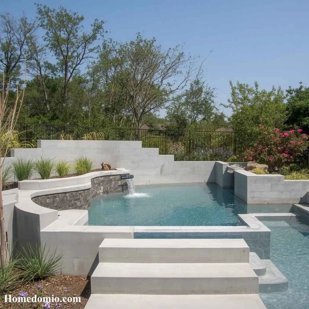 Raised Wall Concrete Pool