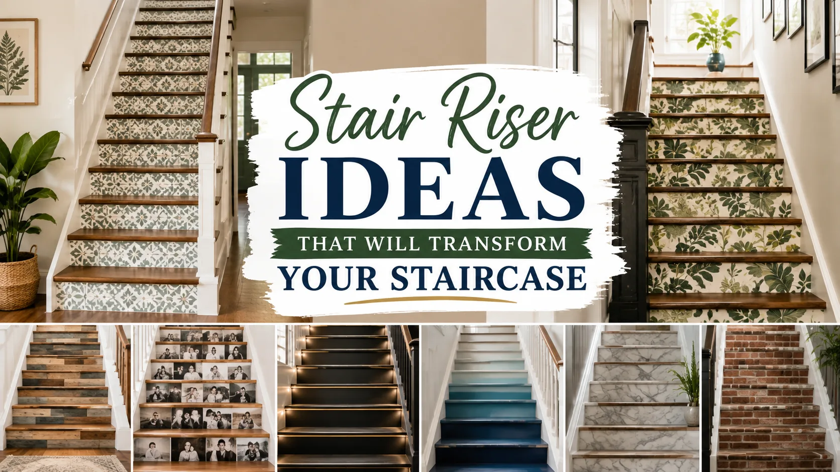Stair Riser Ideas to Transform Your Staircase 1 Stair Riser Ideas