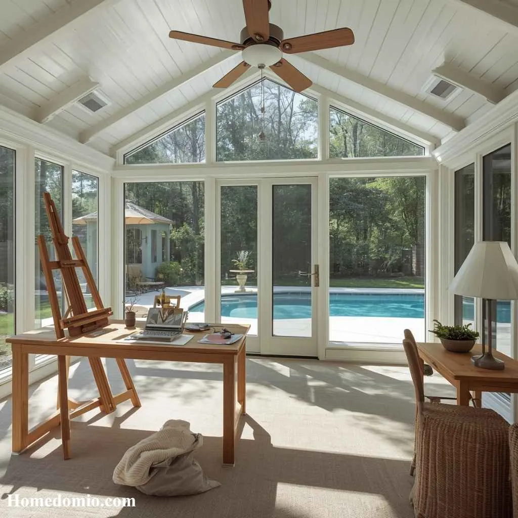 Pool House Escapes to Turn Your Backyard Into a Paradise 8 Sunlit Creative Art Studio