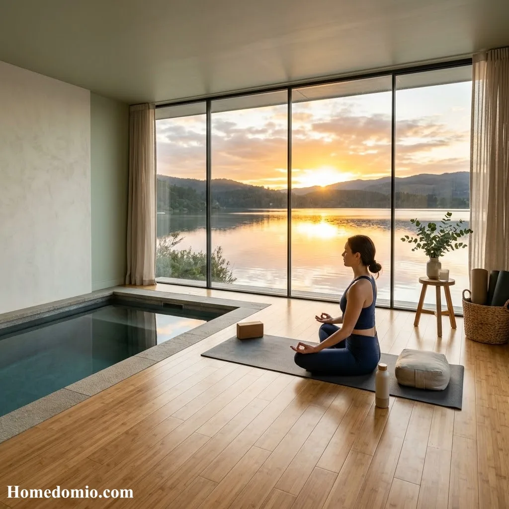 Pool House Escapes to Turn Your Backyard Into a Paradise 15 Sunrise Yoga Space