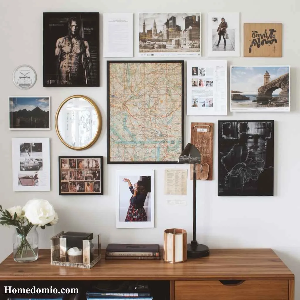15 Picture Wall Ideas Living Room Designs Worth Trying 15 Travel Memory Wall